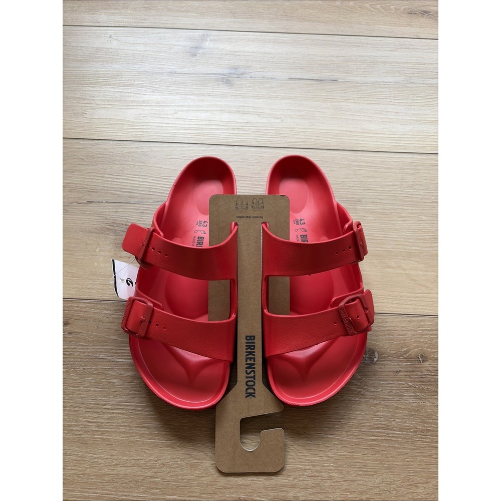 Birkenstock Arizona EVA Red Slide Sandals Size 10  M Waterproof Made in Germany